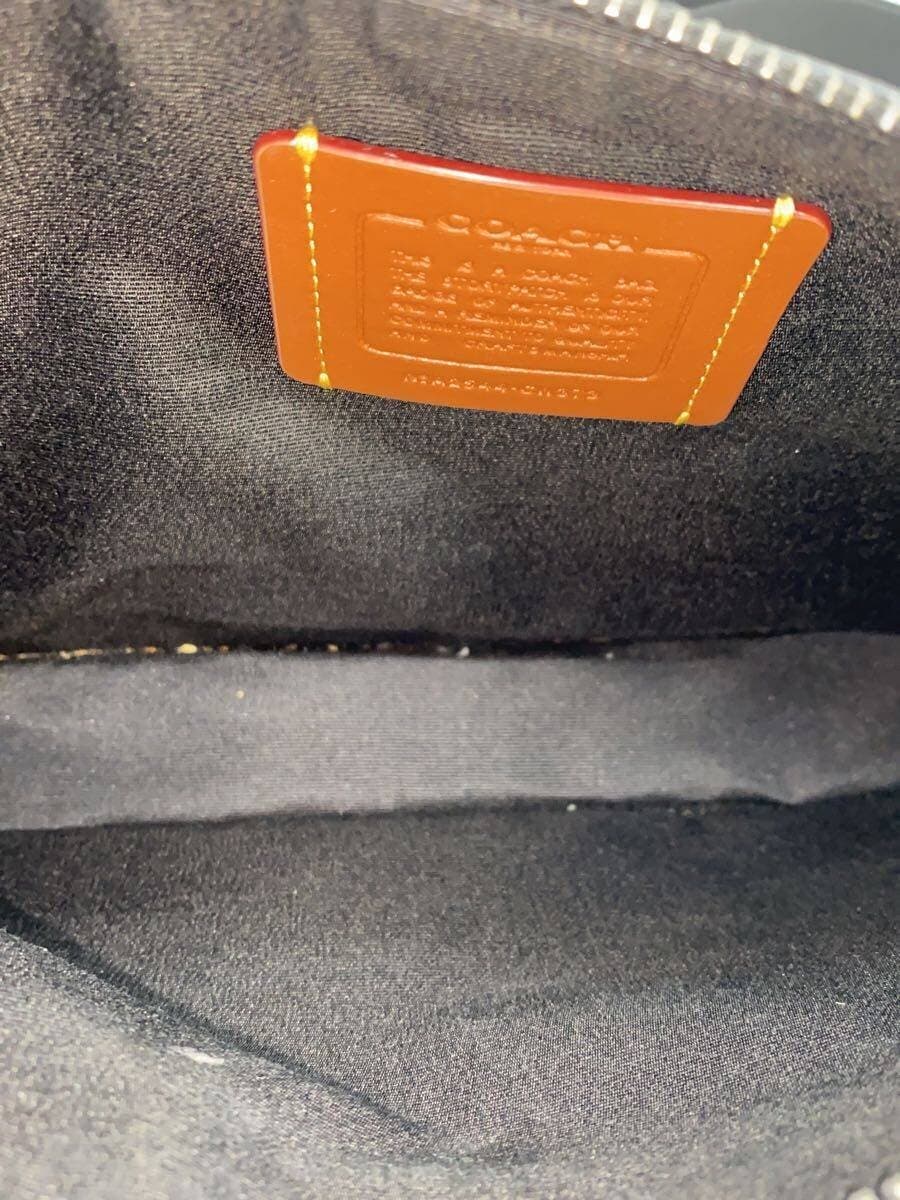 COACH Shoulder Bag Leather Black CW373 6