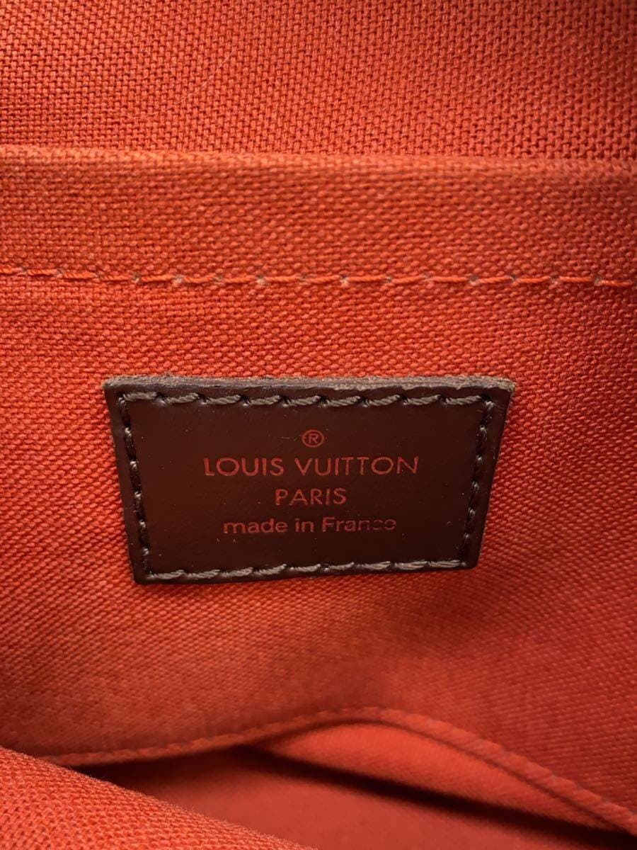 LOUIS VUITTON Pochette Accessoires_Damier Ebene PVC BRW 5