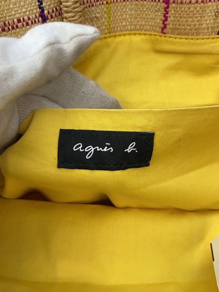 agnes b. Tote Bag BEG Check 5