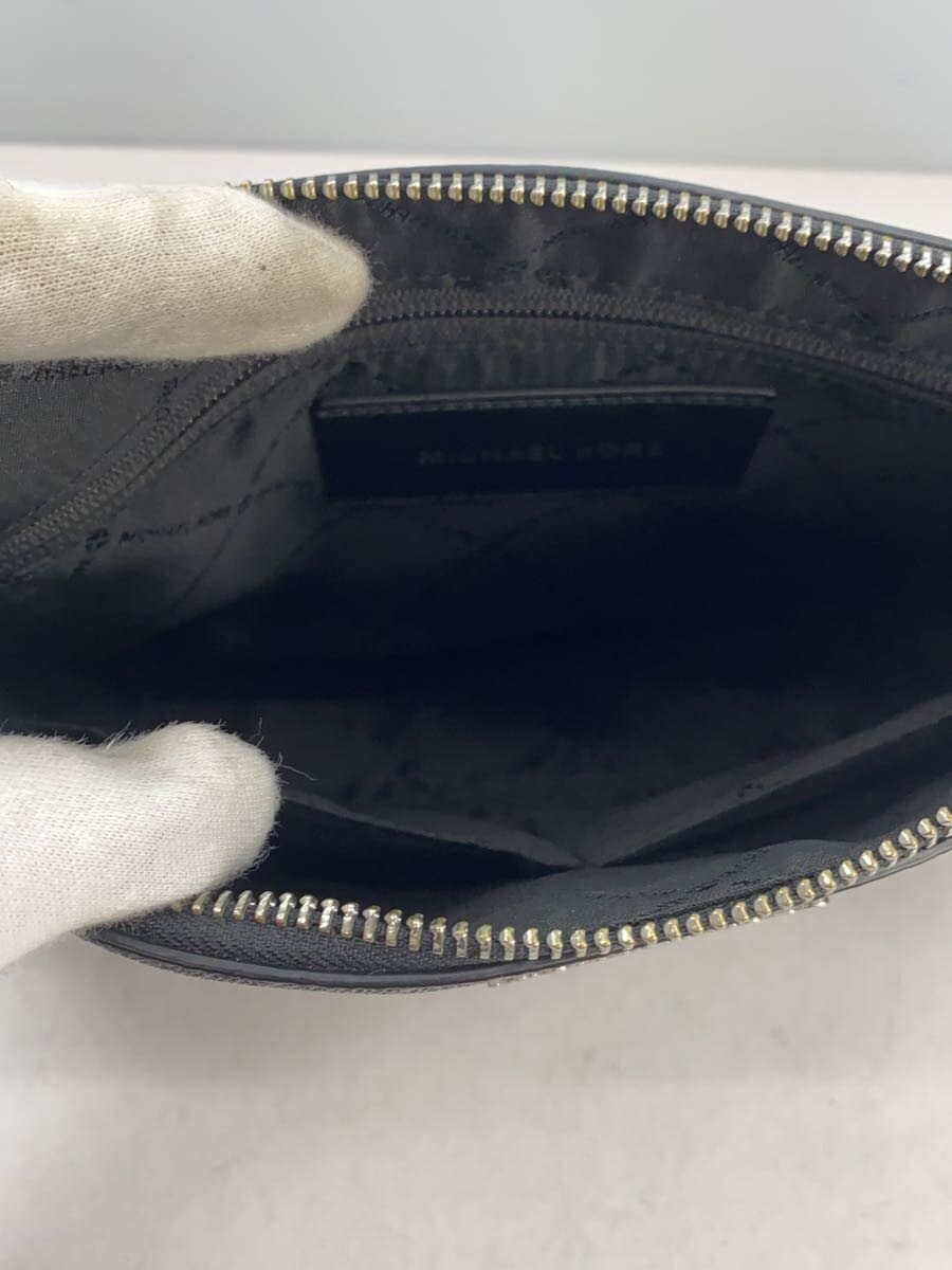 MICHAEL KORS Second Bag BLK All Over Pattern 37U2LCOU6B Clutch MK 6