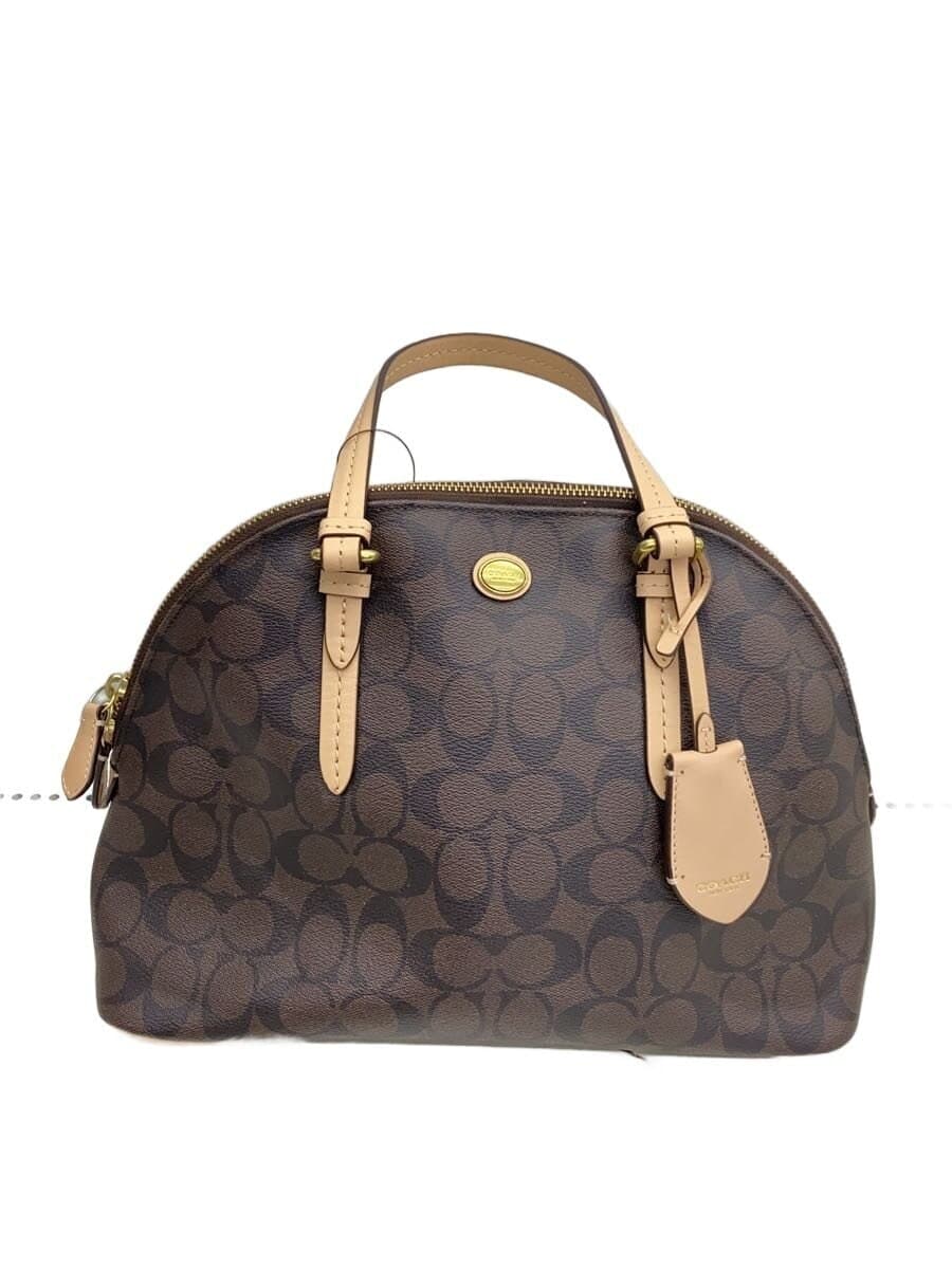 COACH Colorado Dome Satchel_Peyton Signature PVC BRW Allover Pattern F26184