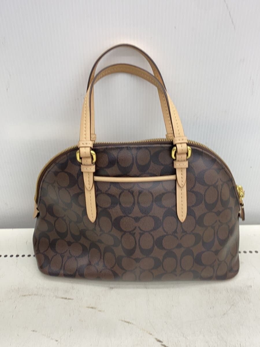 COACH Colorado Dome Satchel_Peyton Signature PVC BRW Allover Pattern F26184 3