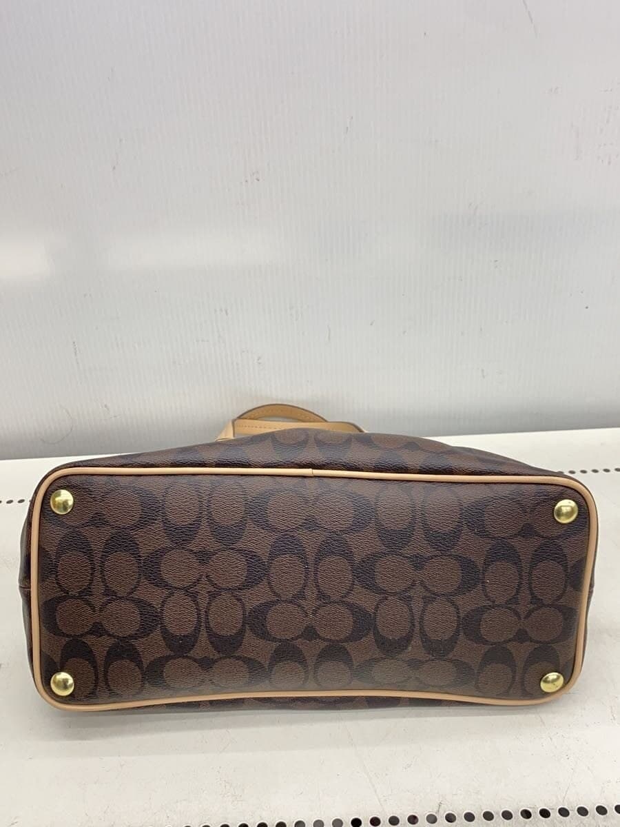 COACH Colorado Dome Satchel_Peyton Signature PVC BRW Allover Pattern F26184 4