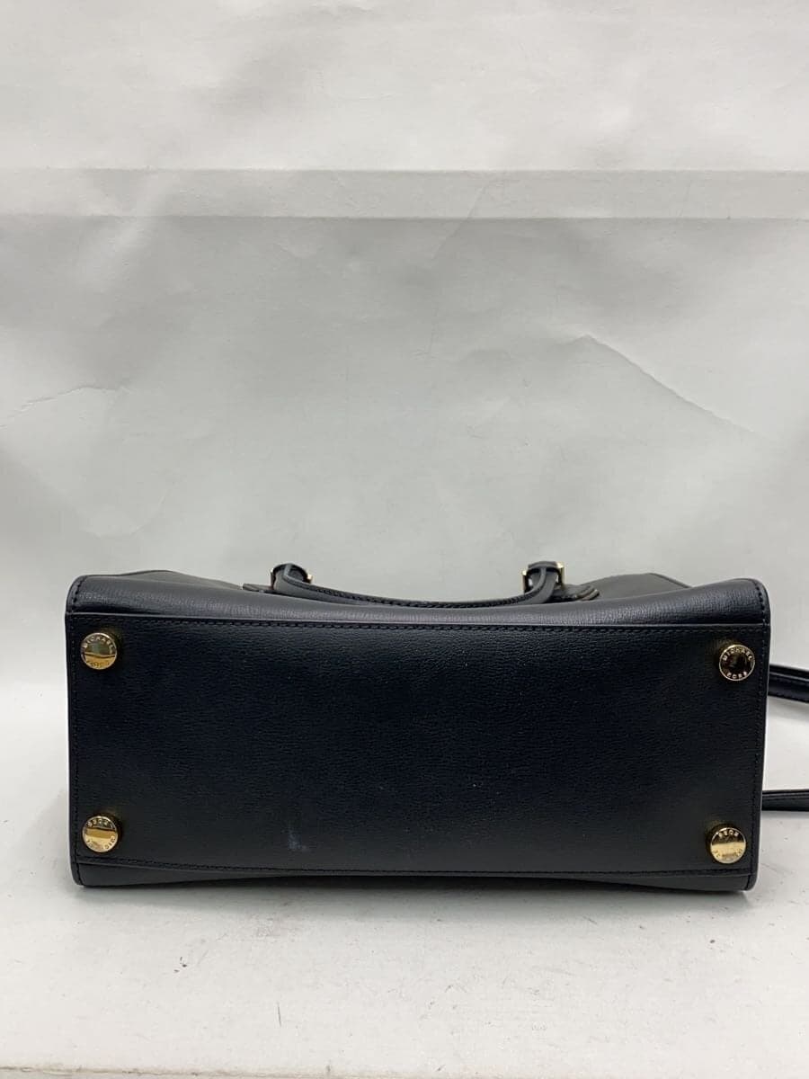 MICHAEL KORS Handbag Leather BLK Solid nb-2001 4