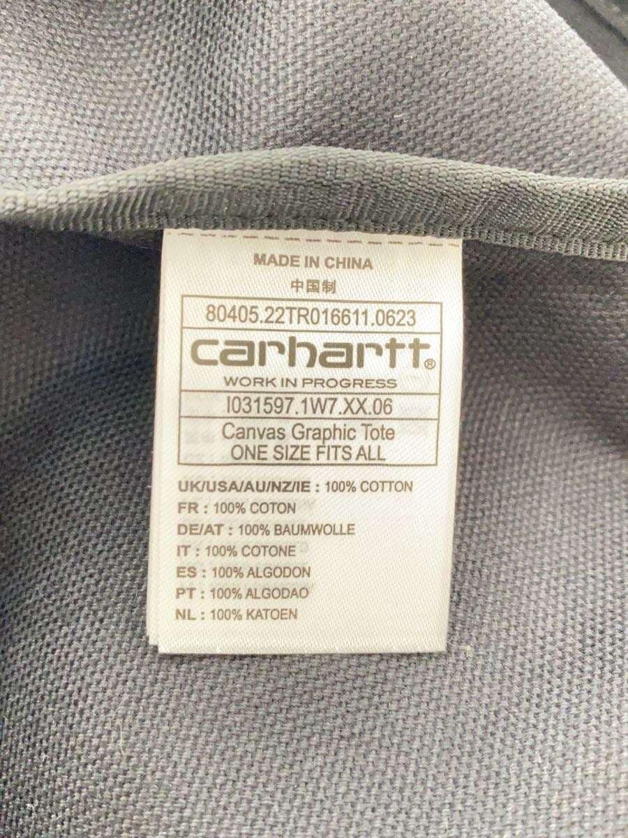 Carhartt Tote Bag Canvas BLK Print 5