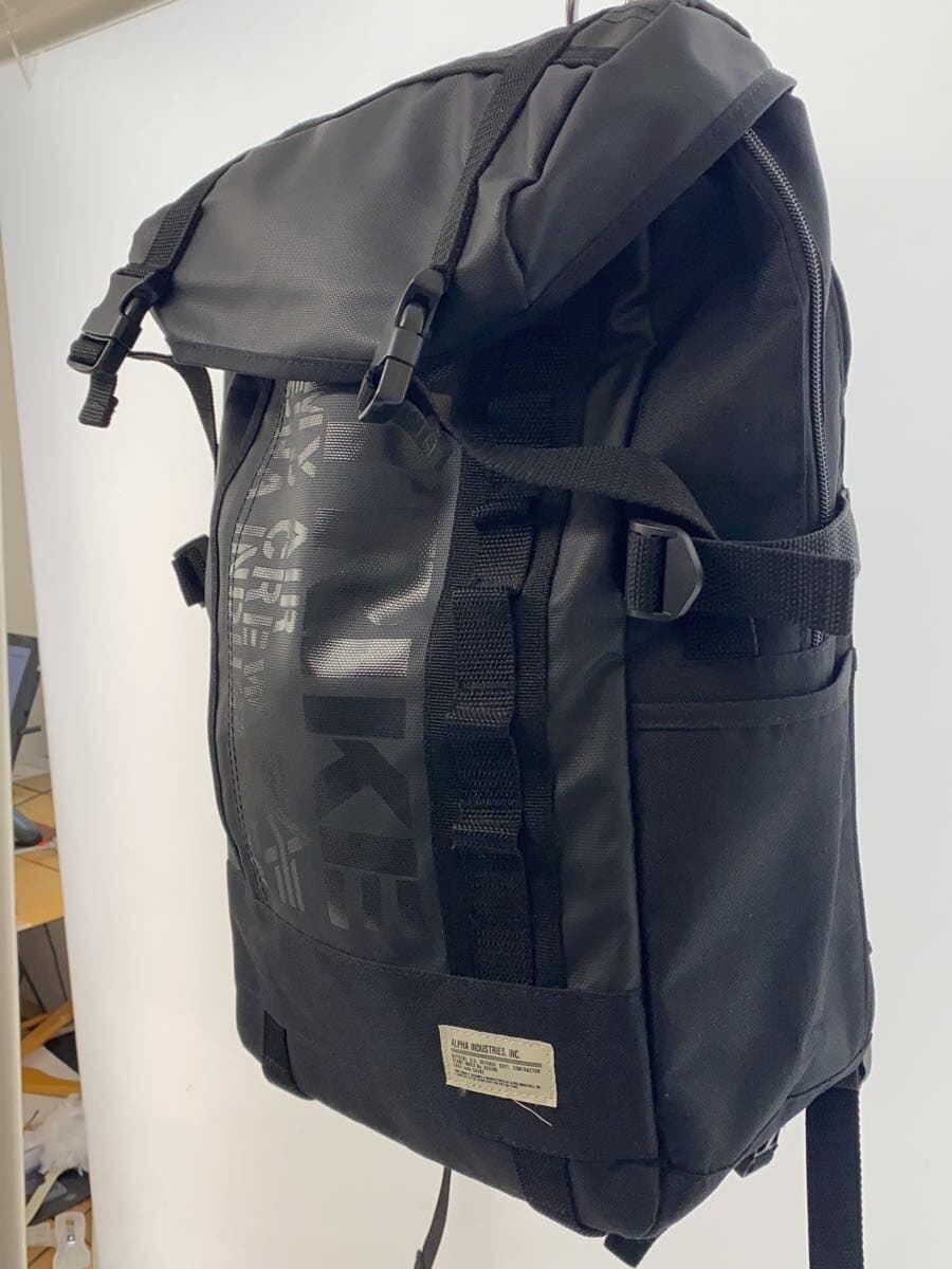 ALPHA INDUSTRIES Men's Backpack Black Solid 2