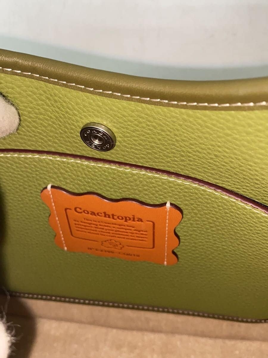 Coachtopia Shoulder Bag Leather GRN Solid CQ018 One Shoulder 6