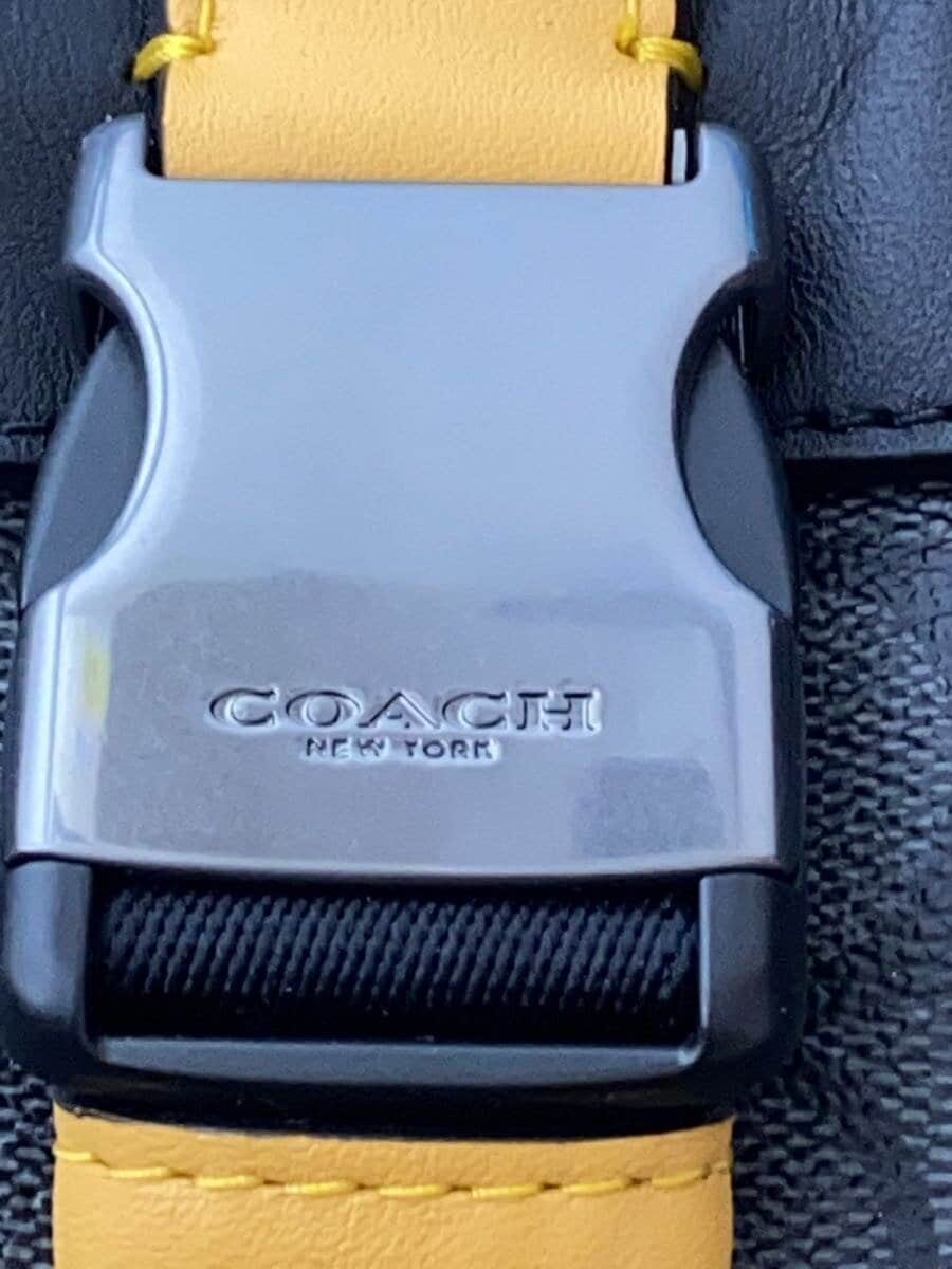 COACH Shoulder Bag Leather BLU 5