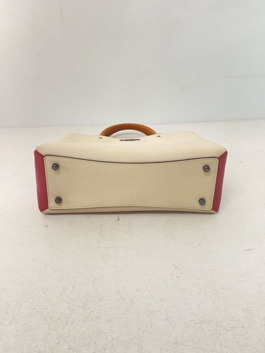 COACH Handbag Leather B2080-2731 Cream Pink by Color 4