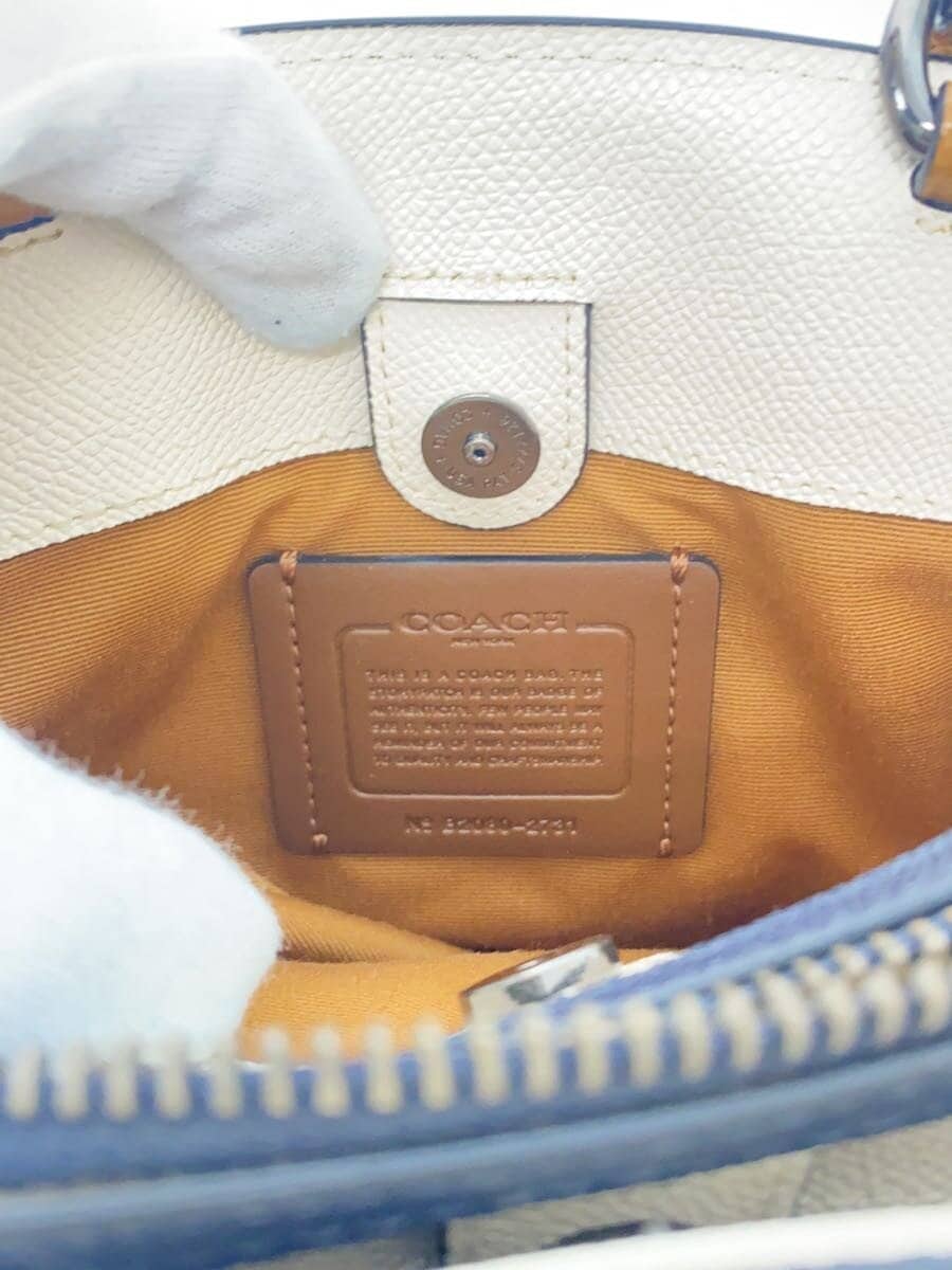 COACH Handbag Leather B2080-2731 Cream Pink by Color 5