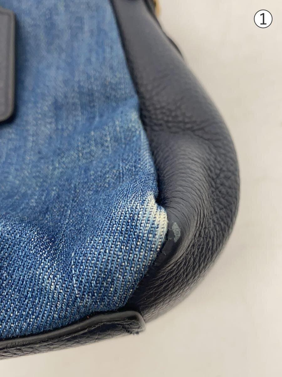 COACH Handbag Leather Indigo F67473 Denim 7