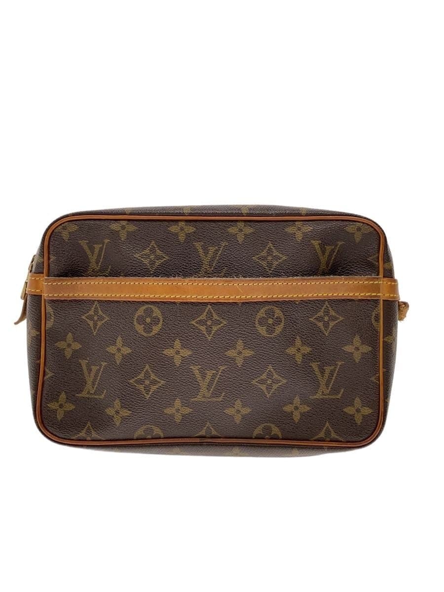 LOUIS VUITTON Compiègne 23 Monogram Canvas Leather BRW Allover Pattern M51847