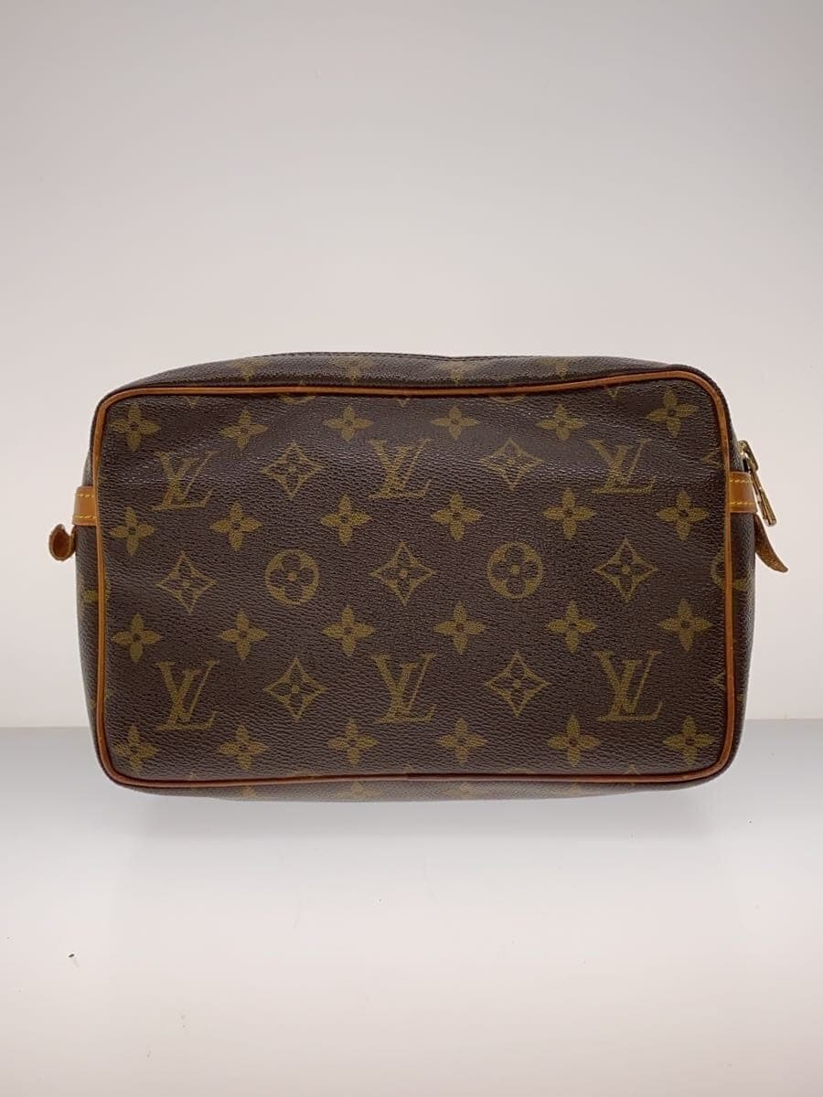LOUIS VUITTON Compiègne 23 Monogram Canvas Leather BRW Allover Pattern M51847 3