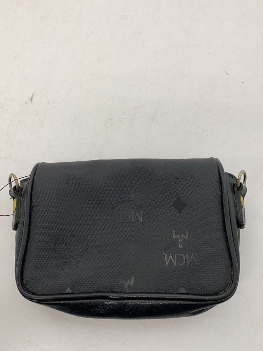 MCM Shoulder Bag Leather BLK 2