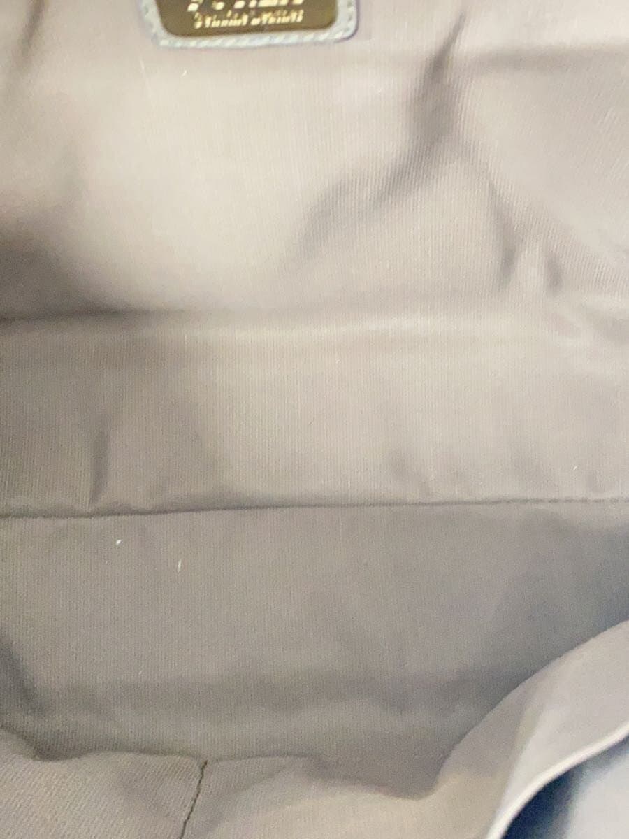 FURLA Shoulder Bag Leather Gray Solid 6