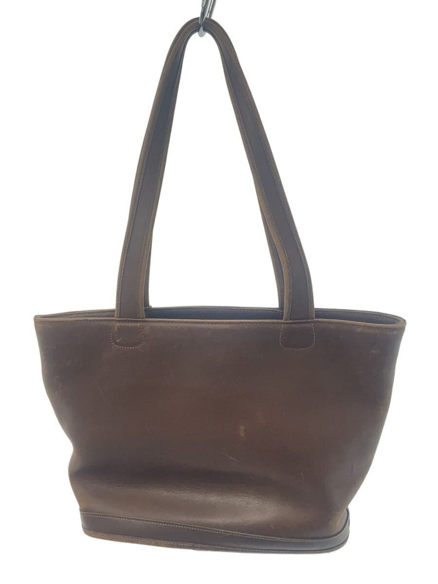 COACH Tote Bag Leather BRW Solid L8D-9302