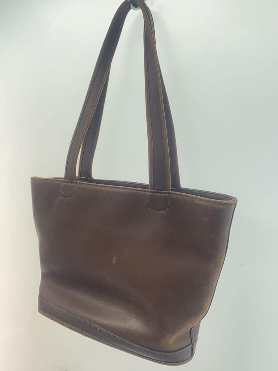 COACH Tote Bag Leather BRW Solid L8D-9302 2