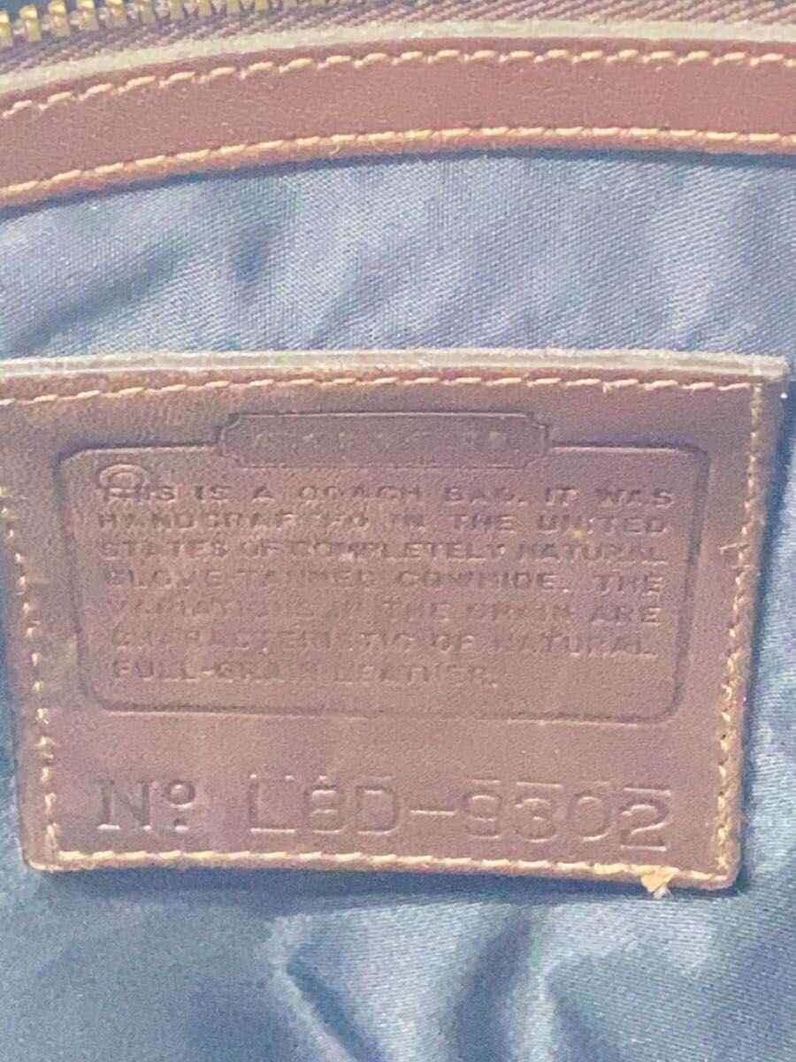 COACH Tote Bag Leather BRW Solid L8D-9302 5