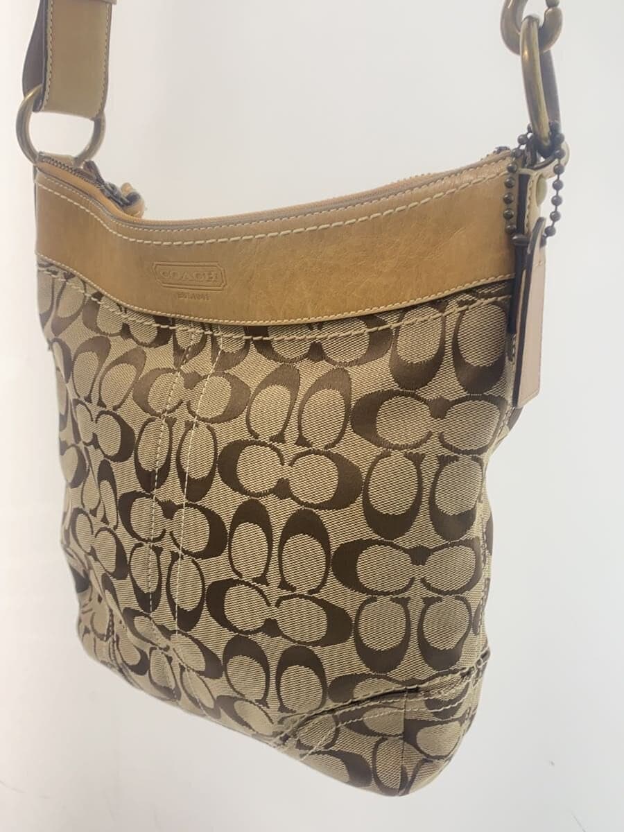 COACH Shoulder Bag_Signature Canvas BRW All Over Pattern 2