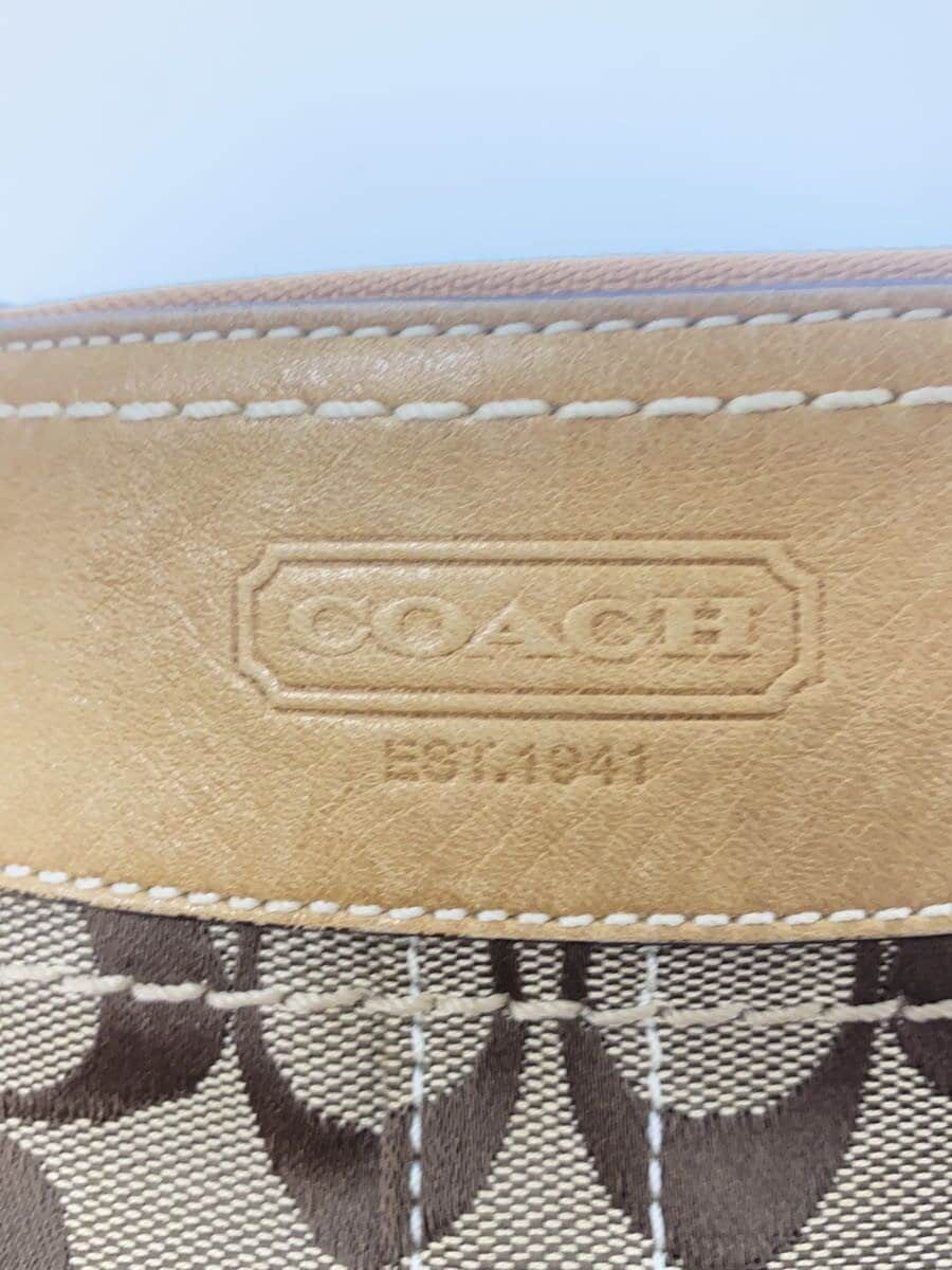 COACH Shoulder Bag_Signature Canvas BRW All Over Pattern 5