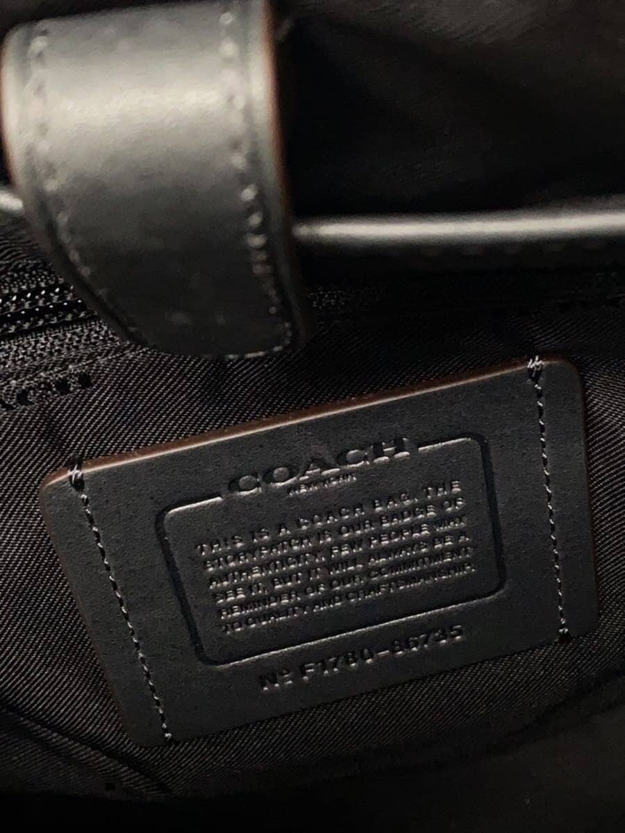 COACH Backpack Leather YLW Solid F1780-86735 Ma Star Do Mixed Material Suede 5