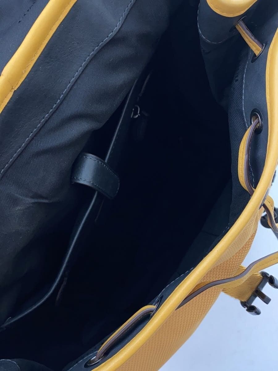 COACH Backpack Leather YLW Solid F1780-86735 Ma Star Do Mixed Material Suede 6