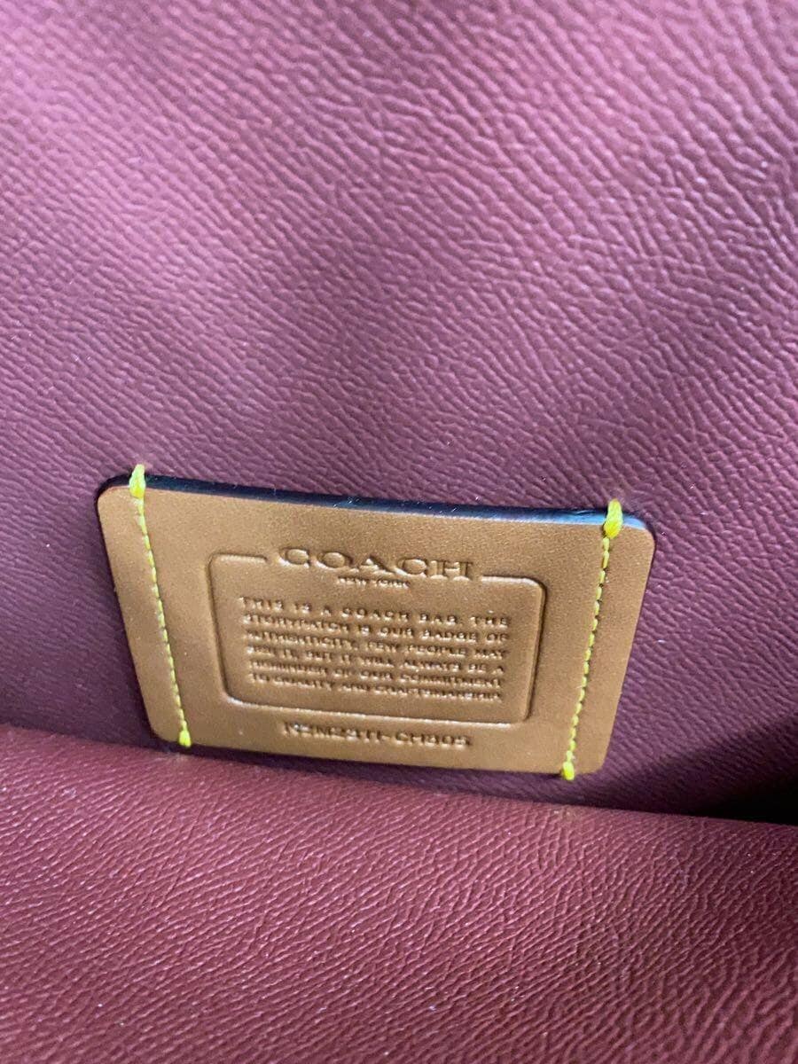 COACH tote bag leather ch805 5