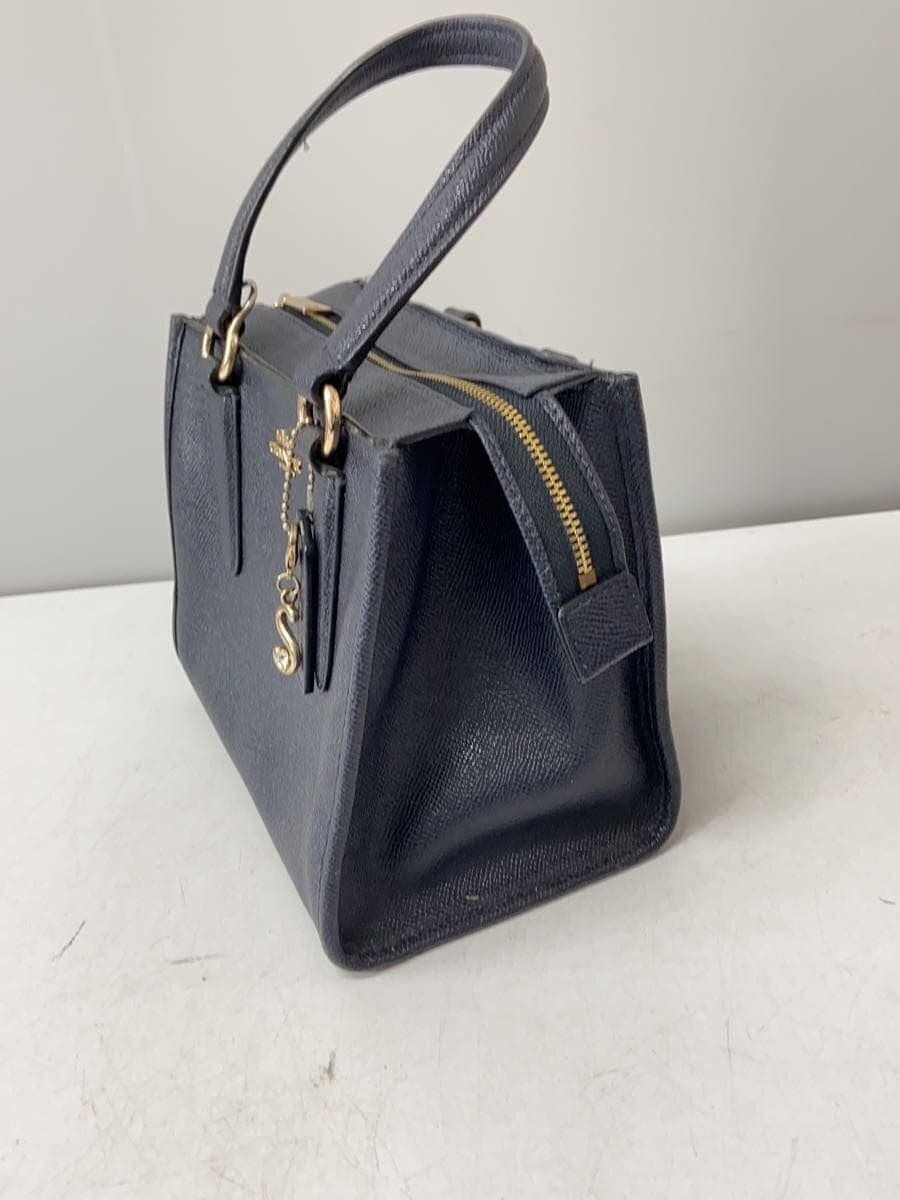 COACH 2WAY Shoulder Bag Leather Navy F11925 2