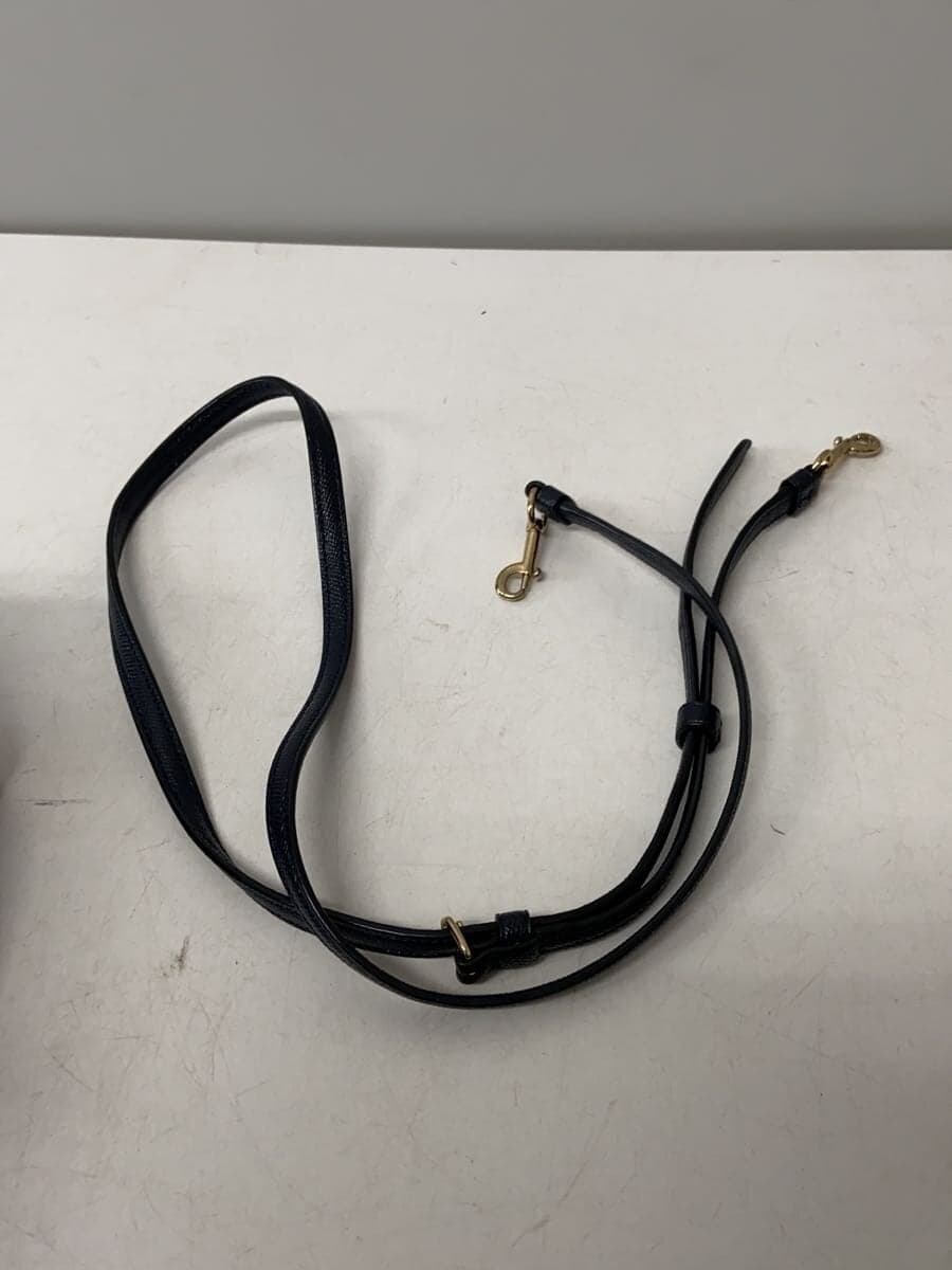 COACH 2WAY Shoulder Bag Leather Navy F11925 7