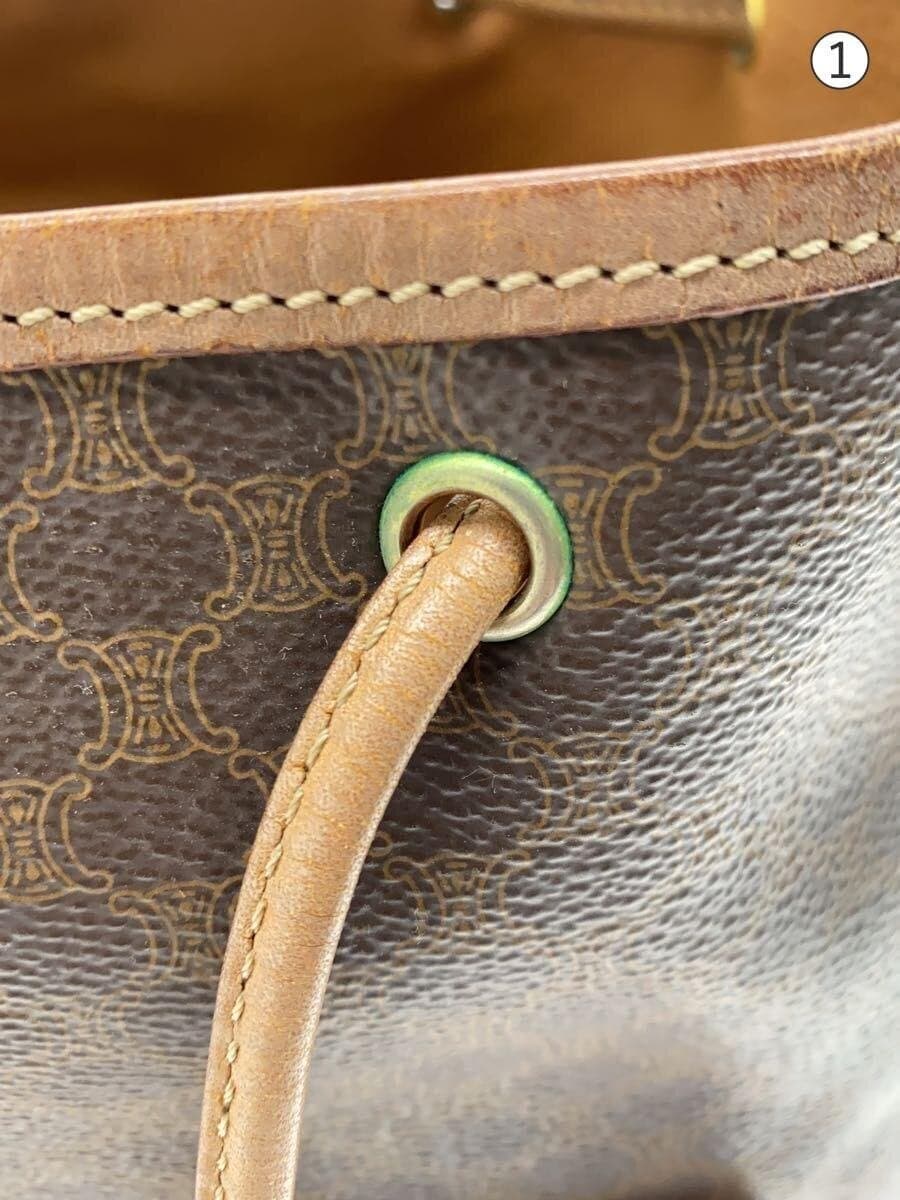 CELINE Shoulder Bag PVC BRW All Over Pattern 7