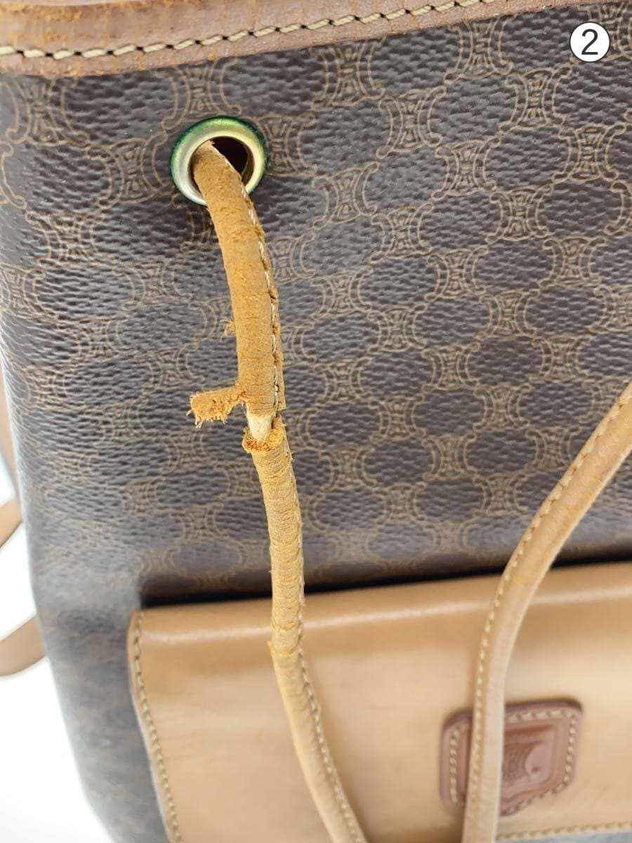 CELINE Shoulder Bag PVC BRW All Over Pattern 8