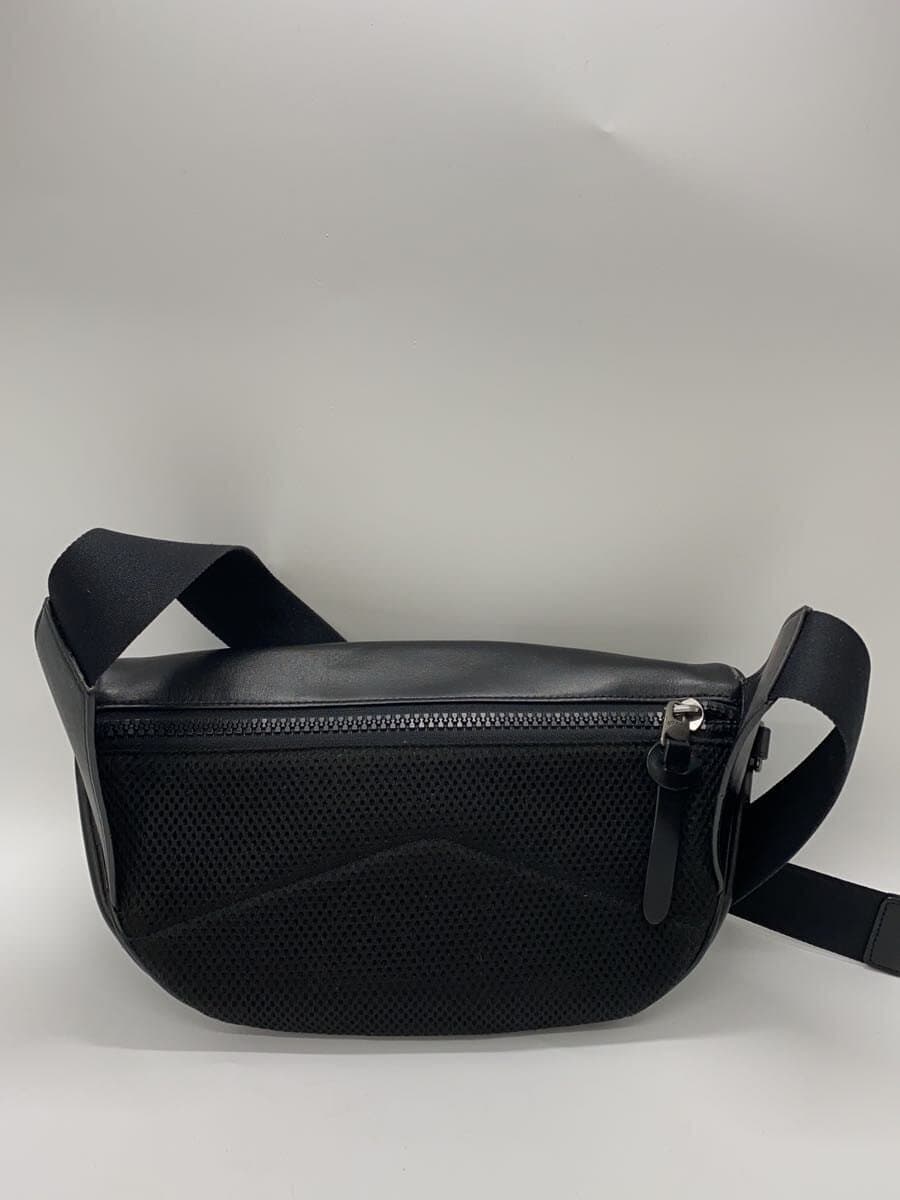 COACH Waist Bag Leather BLK Solid 3