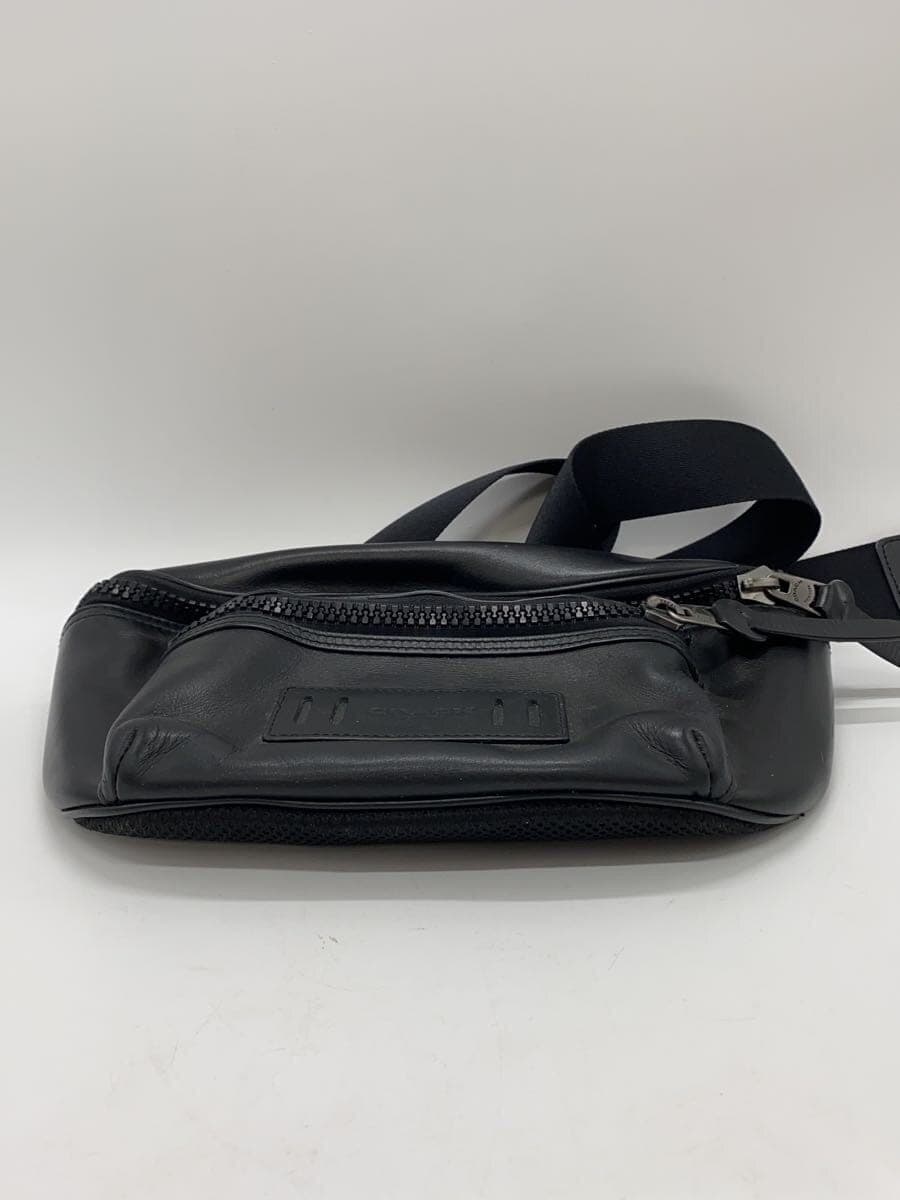 COACH Waist Bag Leather BLK Solid 4