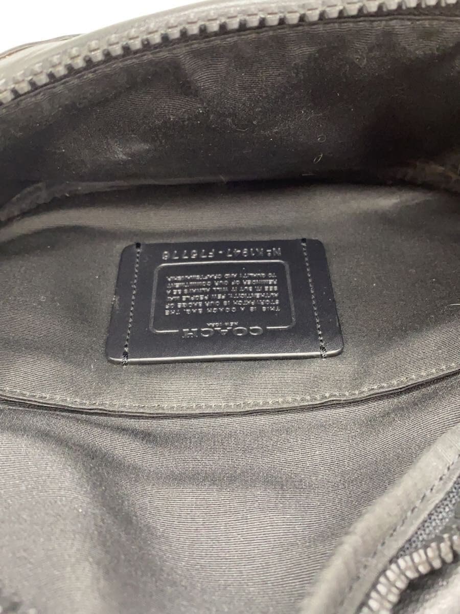 COACH Waist Bag Leather BLK Solid 6