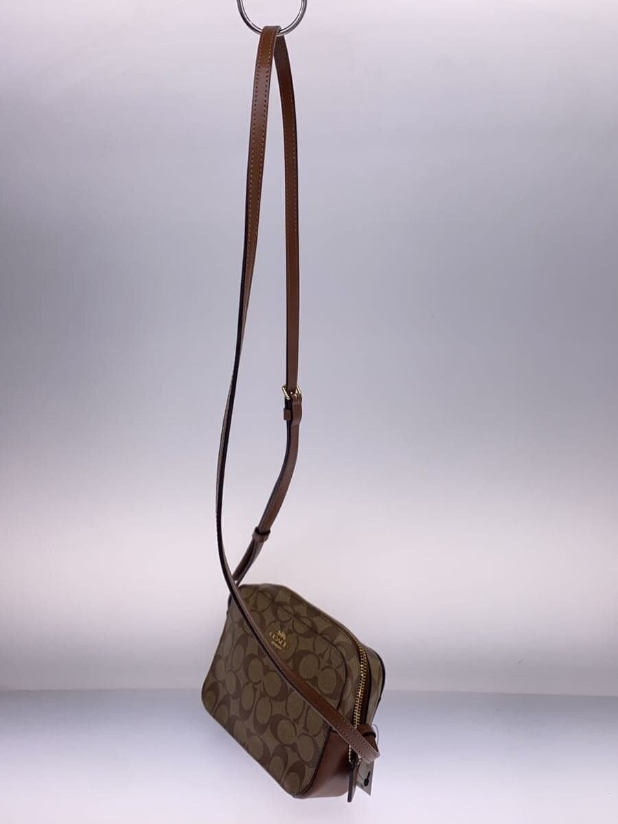 COACH Mini Camera Bag_Signature_Brown Leather PVC BRW Allover Pattern 91677 2