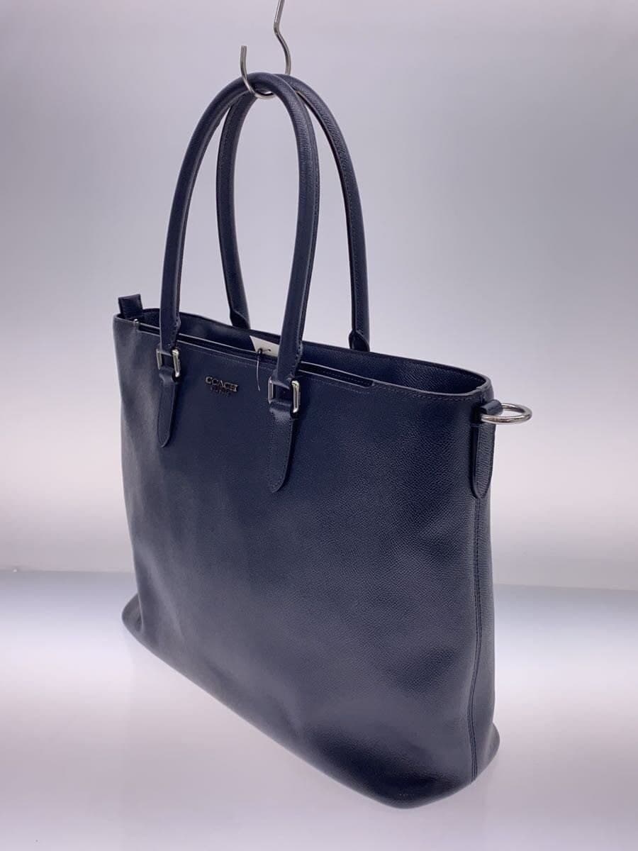 COACH handbag leather NVY f2347-c2842 handle part shows signs of wear 2