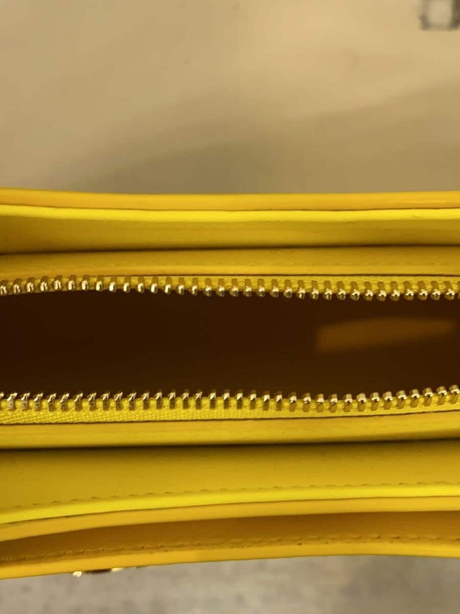 Salvatore Ferragamo Shoulder Bag Leather YLW Solid 220650 6