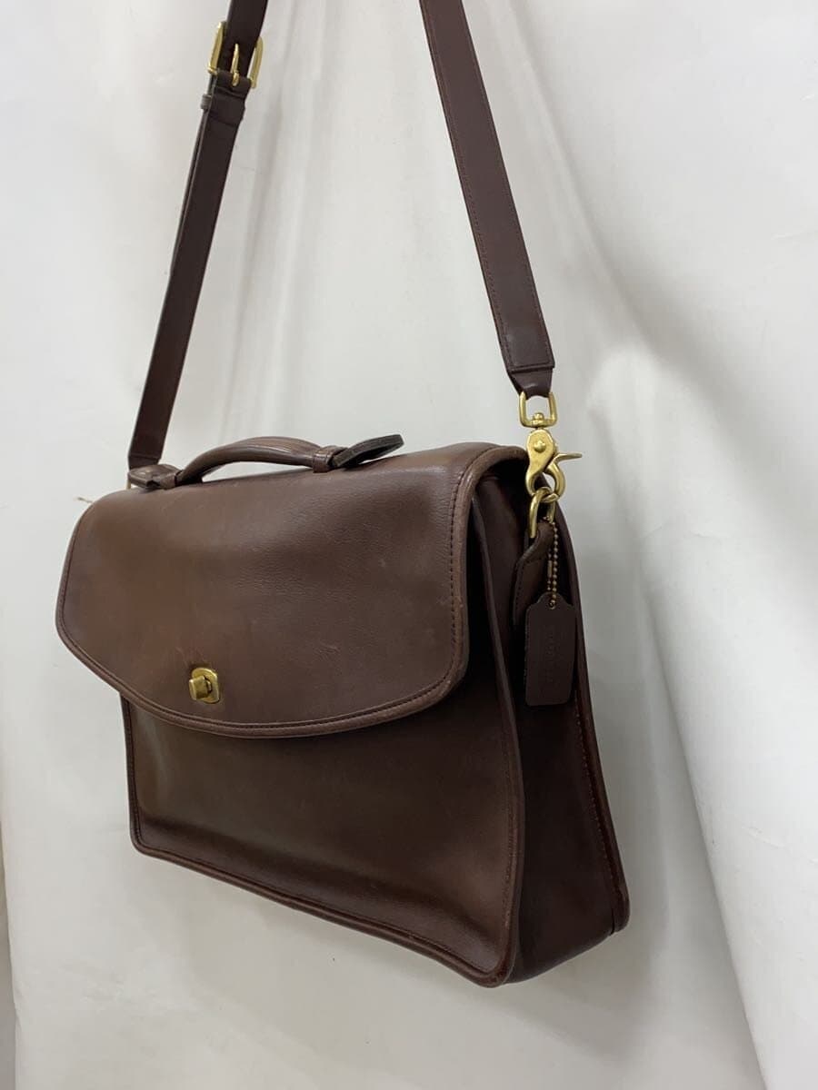COACH shoulder bag leather BRW plain L6C5265 2
