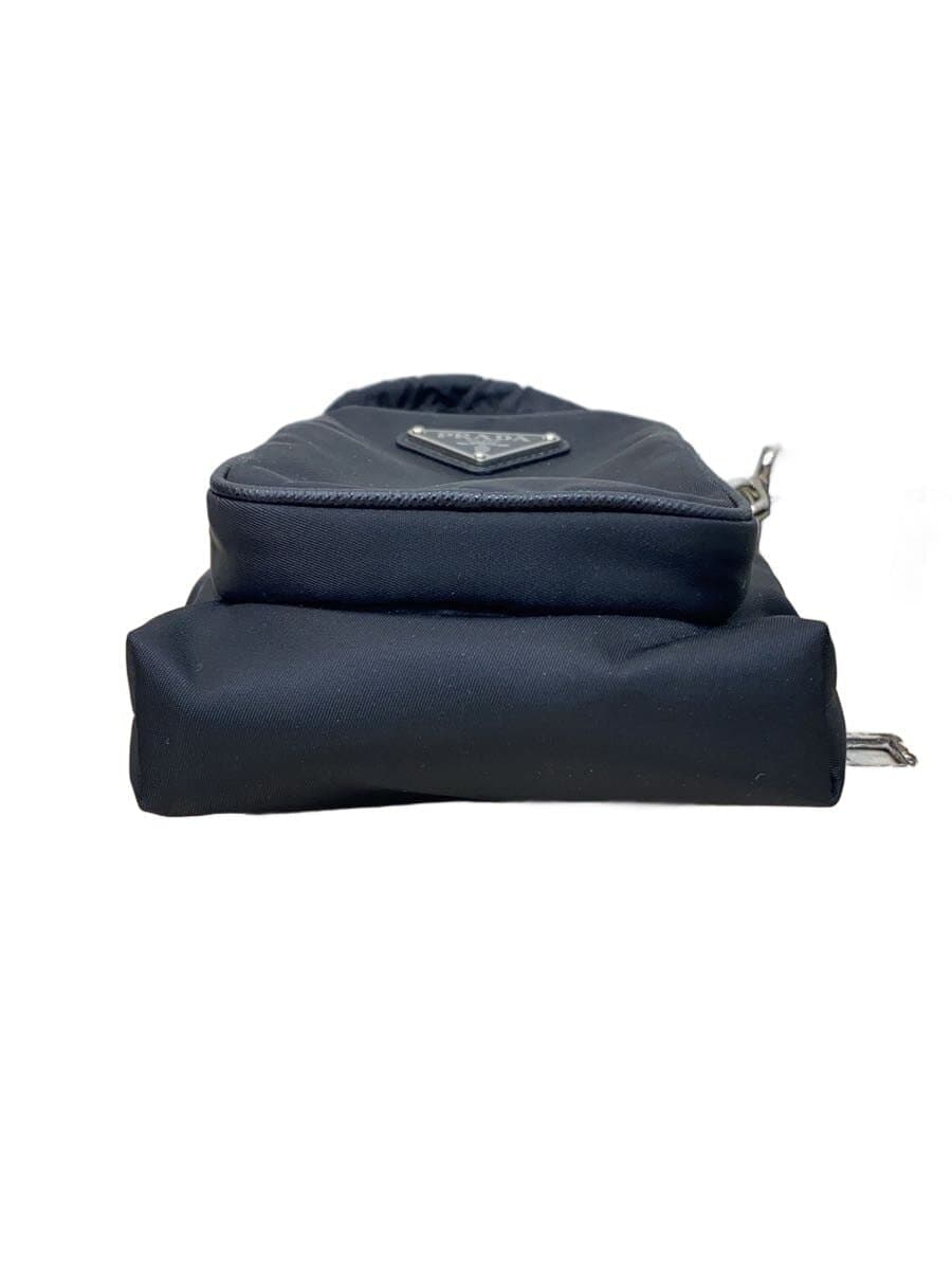 PRADA Shoulder Bag Nylon Black Solid 2ZH155 4