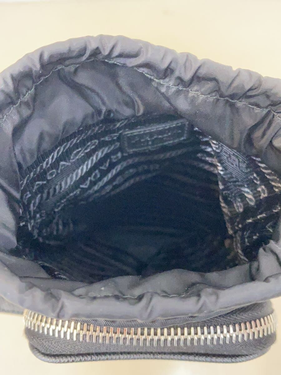 PRADA Shoulder Bag Nylon Black Solid 2ZH155 6