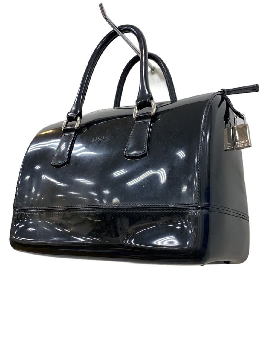 FURLA handbag enamel black 2