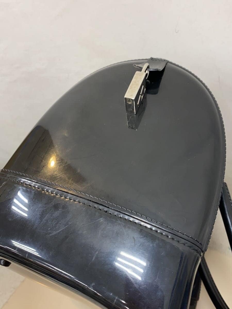 FURLA handbag enamel black 4