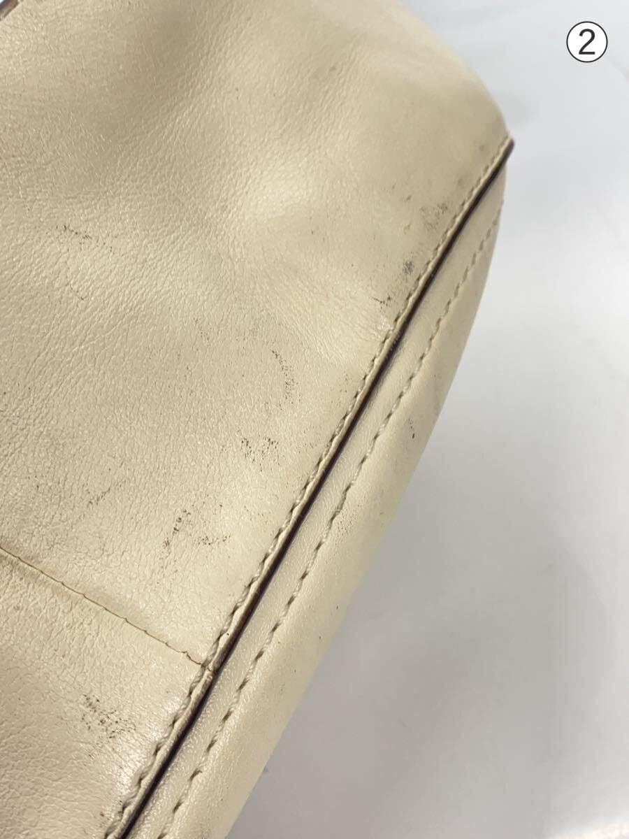 COACH Shoulder Bag_All Leather Leather WHT 8