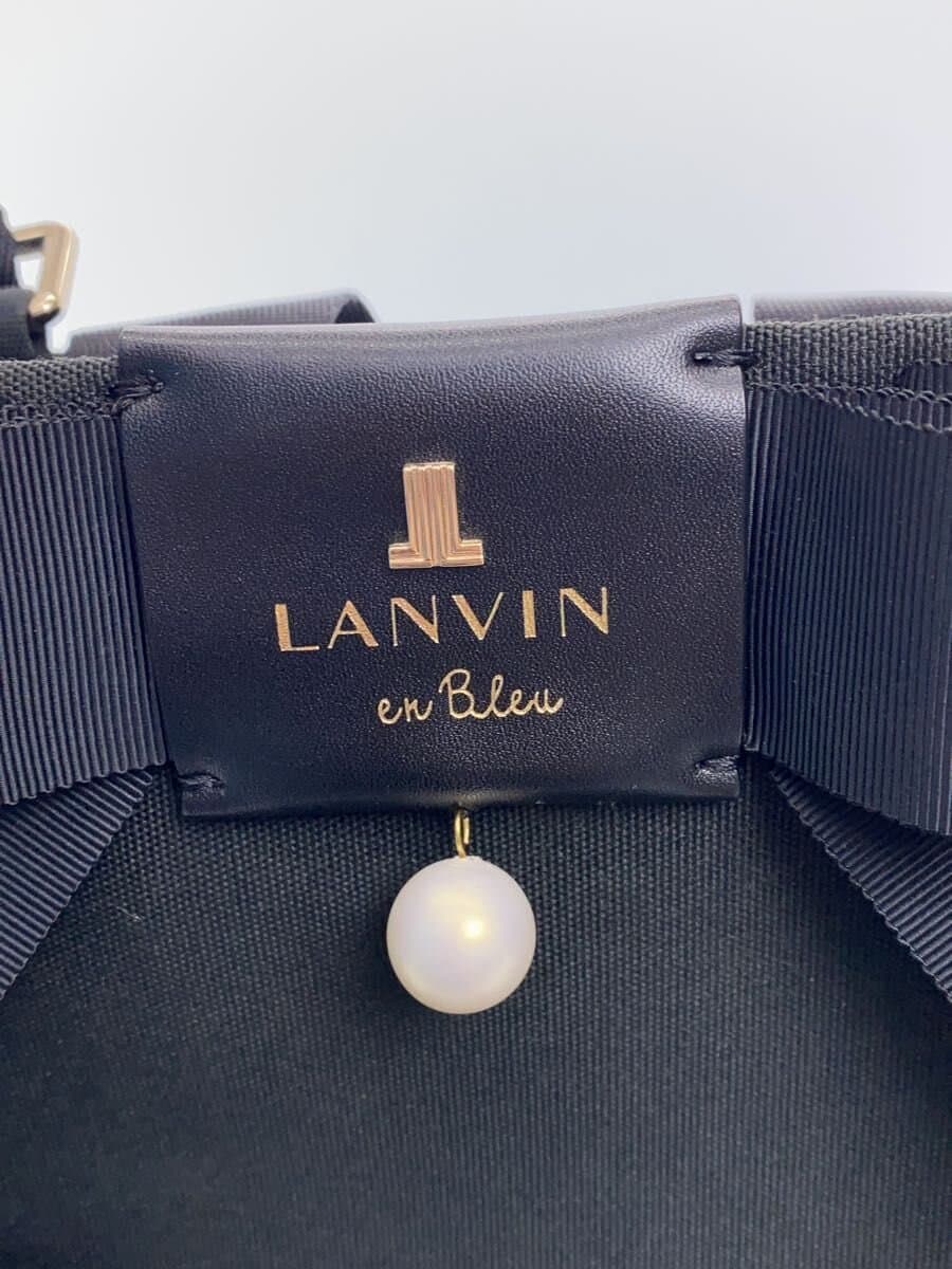 LANVIN en Bleu Backpack Nylon BLK Solid 481612 5