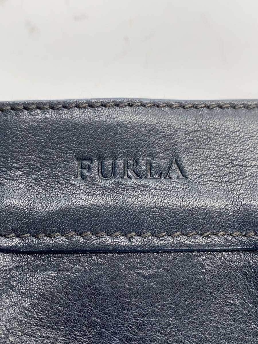 FURLA Tote Bag Leather BLK Solid 5