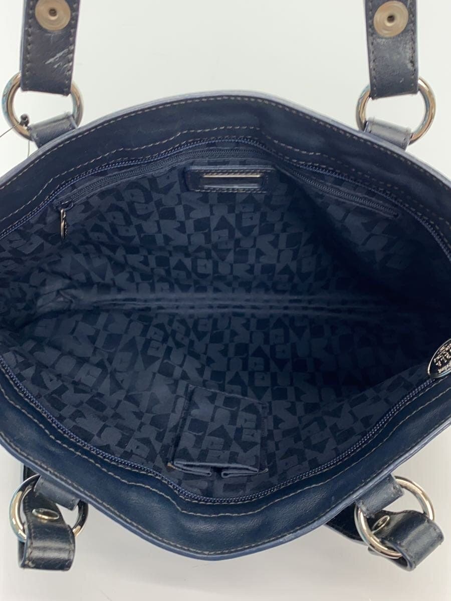 FURLA Tote Bag Leather BLK Solid 6