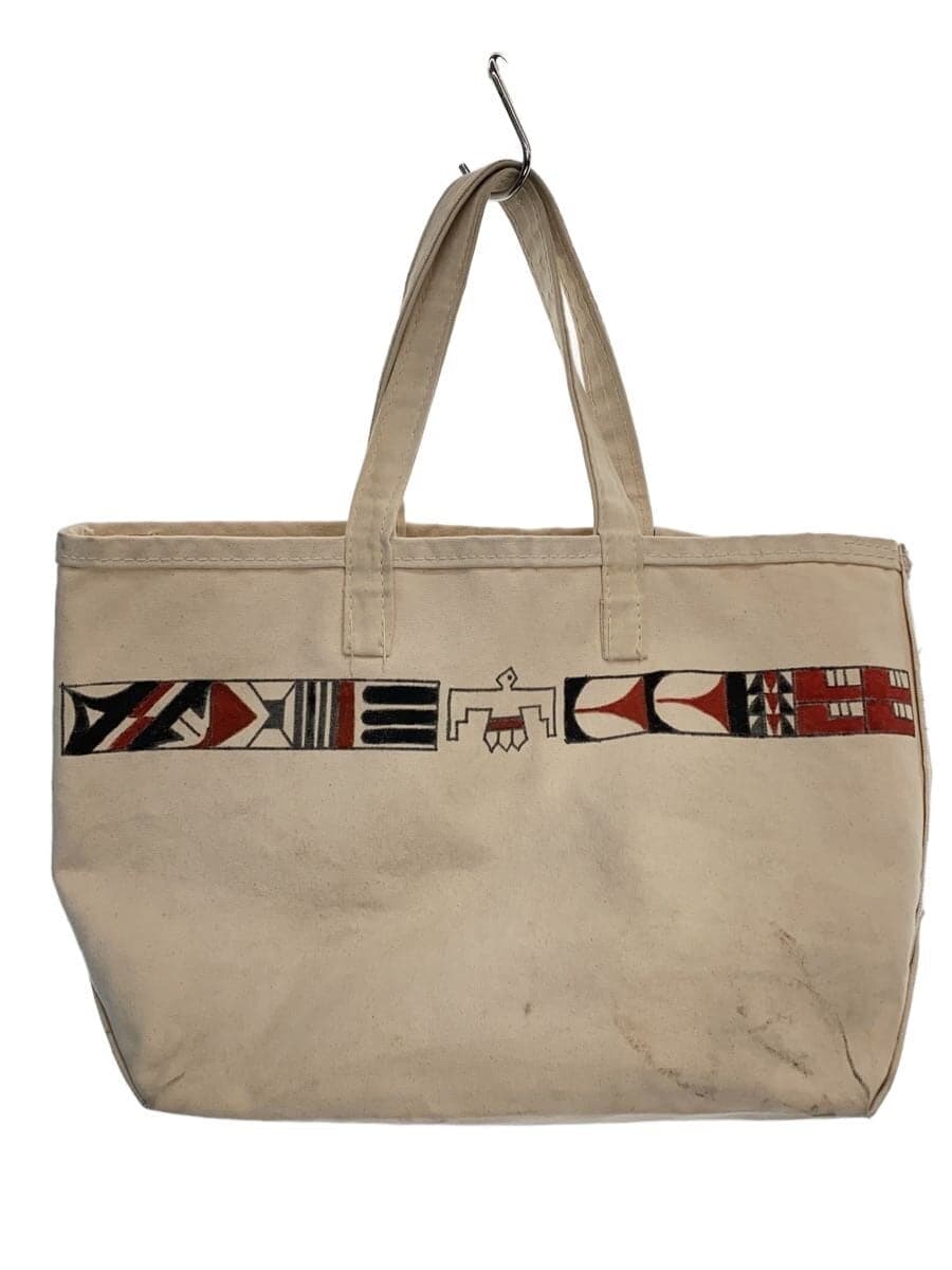 SALTWATER COWBOY Tote Bag Canvas BEG 3