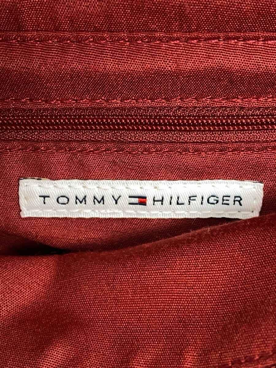 TOMMY HILFIGER Shoulder Bag Leather RED Solid 5