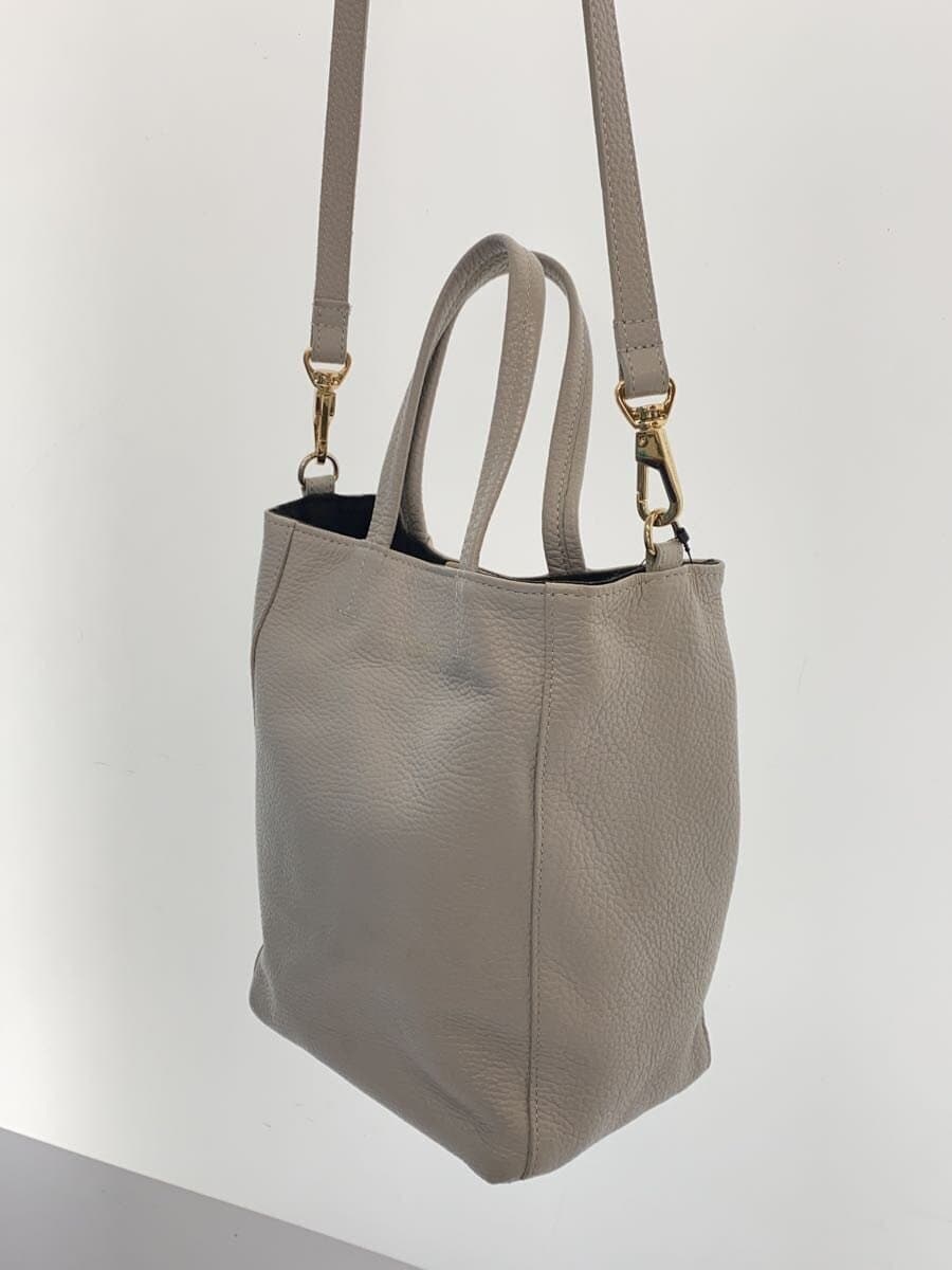 VIOL Ad’ORO2-Way Shoulder Bag Leather GRY 2