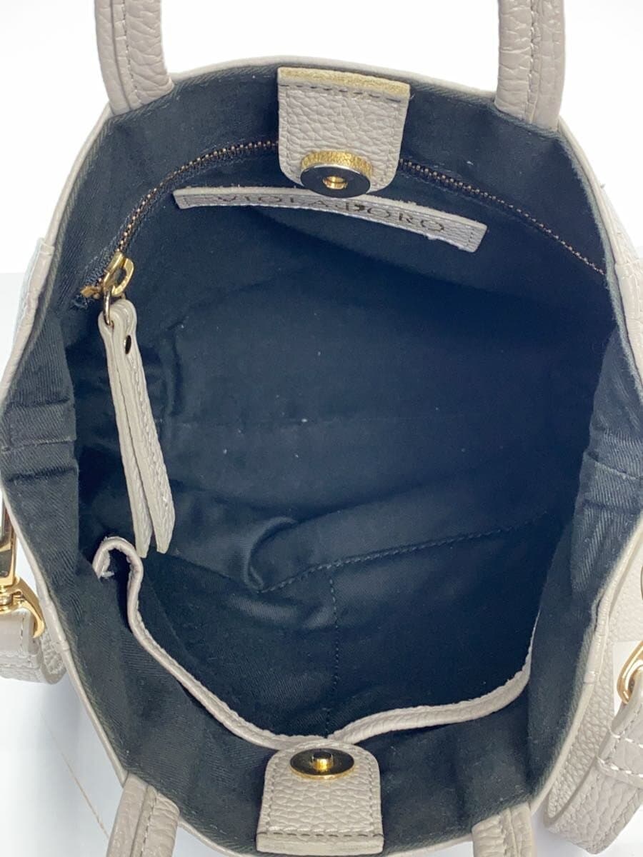 VIOL Ad’ORO2-Way Shoulder Bag Leather GRY 6